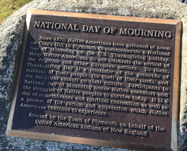 Plymouth plaque for national day of mourning