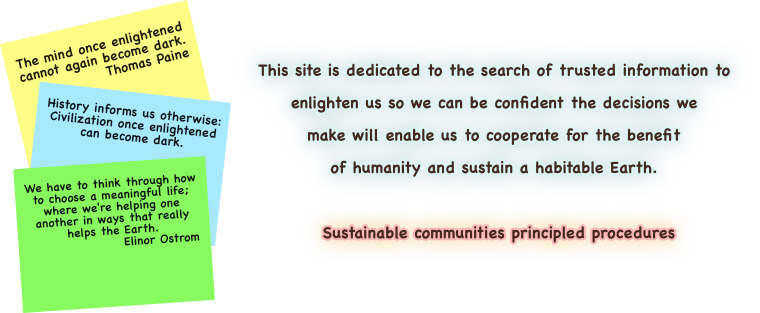 Sustainable information