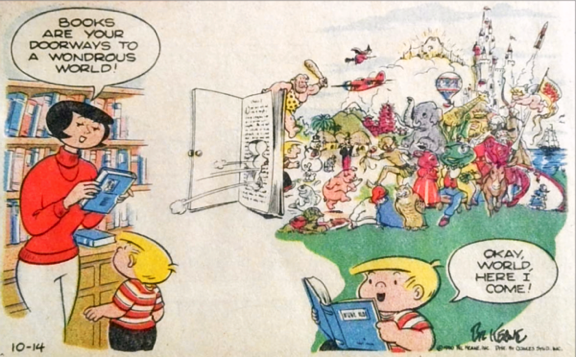 Family Circus comic books as doorways