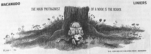 Macanudo comic reader is the protagonist