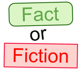 Fact (green) or fiction (red) text