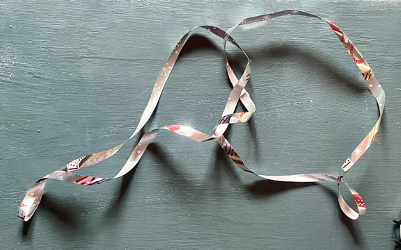 Two cut Mobius strip