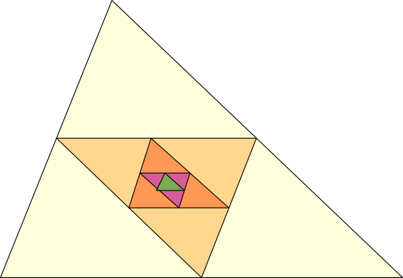 Medial triangles shaded