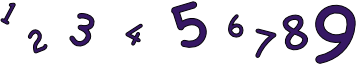 Numeral 1 to 9