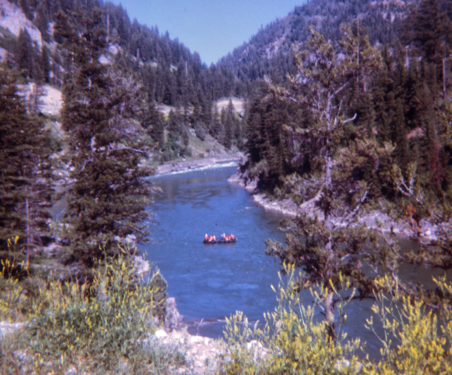 Rocy Mountains  river 1973